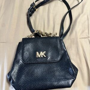 Michael Kors Black Textured Backpack